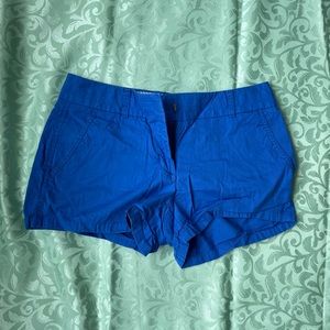 J. Crew Blue Cotton Stretch Chino Shorts